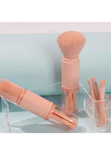 Rosewe Pink TPR Handle Makeup Brush Set for Women - One Size