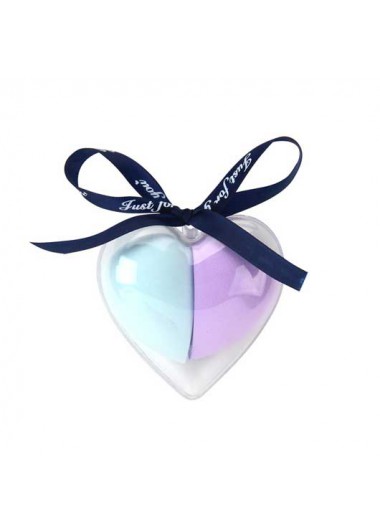 Rosewe Random Color Waterdrop Heart Design Beauty Blender Set - One Size