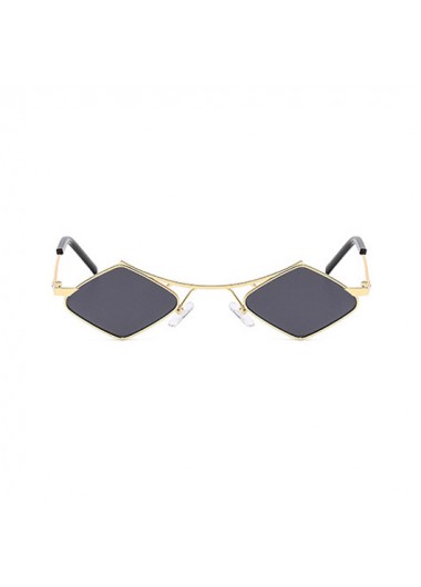 Rosewe Square Frame Black Metal Detail Sunglasses - One Size