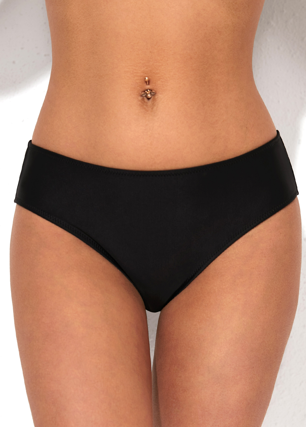 Low Waist Solid Bikini Bottom for Women