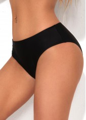 Low Waist Solid Bikini Bottom for Women