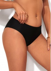 Low Waist Solid Bikini Bottom for Women