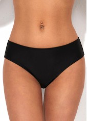 Low Waist Solid Bikini Bottom for Women