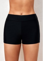 Striped Wide Strap Black Tankini Top-No Bottom