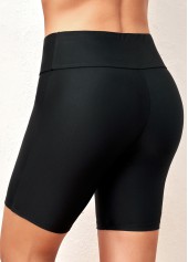 Patchwork Black Criss Cross Tankini Top-No Bottom