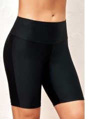 Patchwork Black Criss Cross Tankini Top-No Bottom