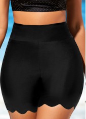 Lace Sky Blue V Neck Tankini Top-No Bottom