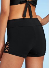 Ombre Blue Double Straps Tankini Top-No Bottom