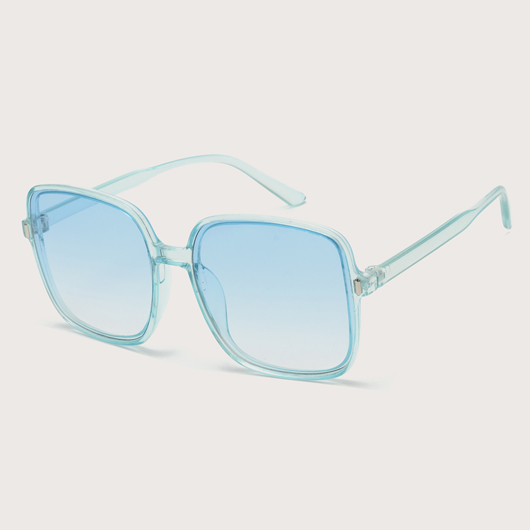 TR Light Blue Square Design Sunglasses for Women