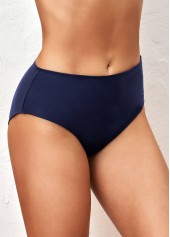 Skinny Mid Waisted Navy Bikini Bottom