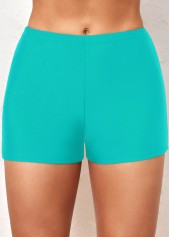 Light Green Tropical Print Cross Strap Tankini Set