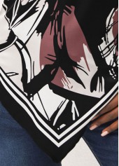 Hanky Hem Floral Print Bib Neck Tank Top