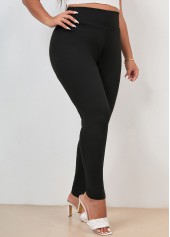 High Waisted Skinny Black Plus Size Legging