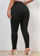 High Waisted Skinny Black Plus Size Legging