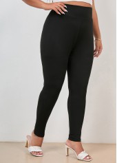 High Waisted Skinny Black Plus Size Legging