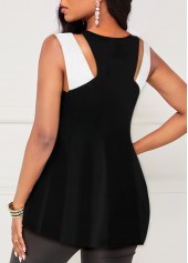 Criss Cross White Cutout Tank Top