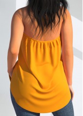 Halter Cross Front Ginger Tank Top