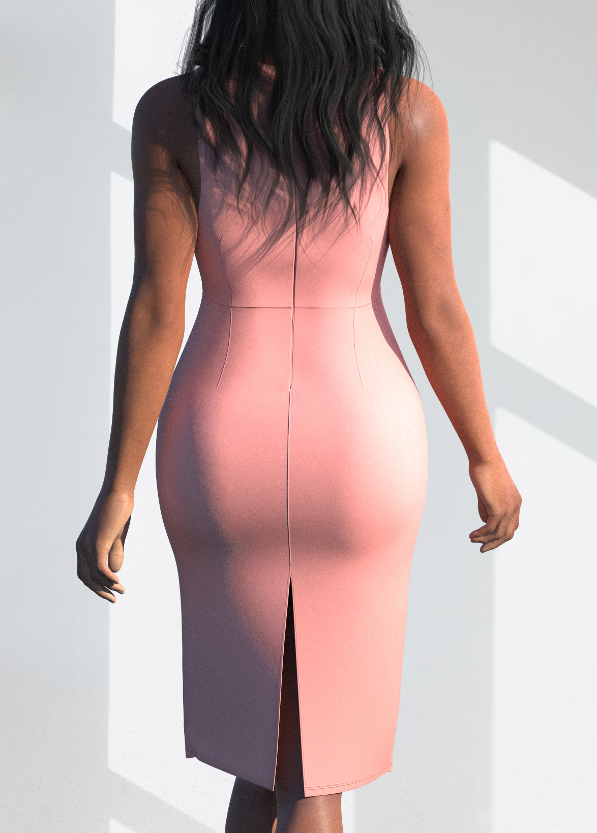 Sequin Cross Front Sleeveless Sheath Dress