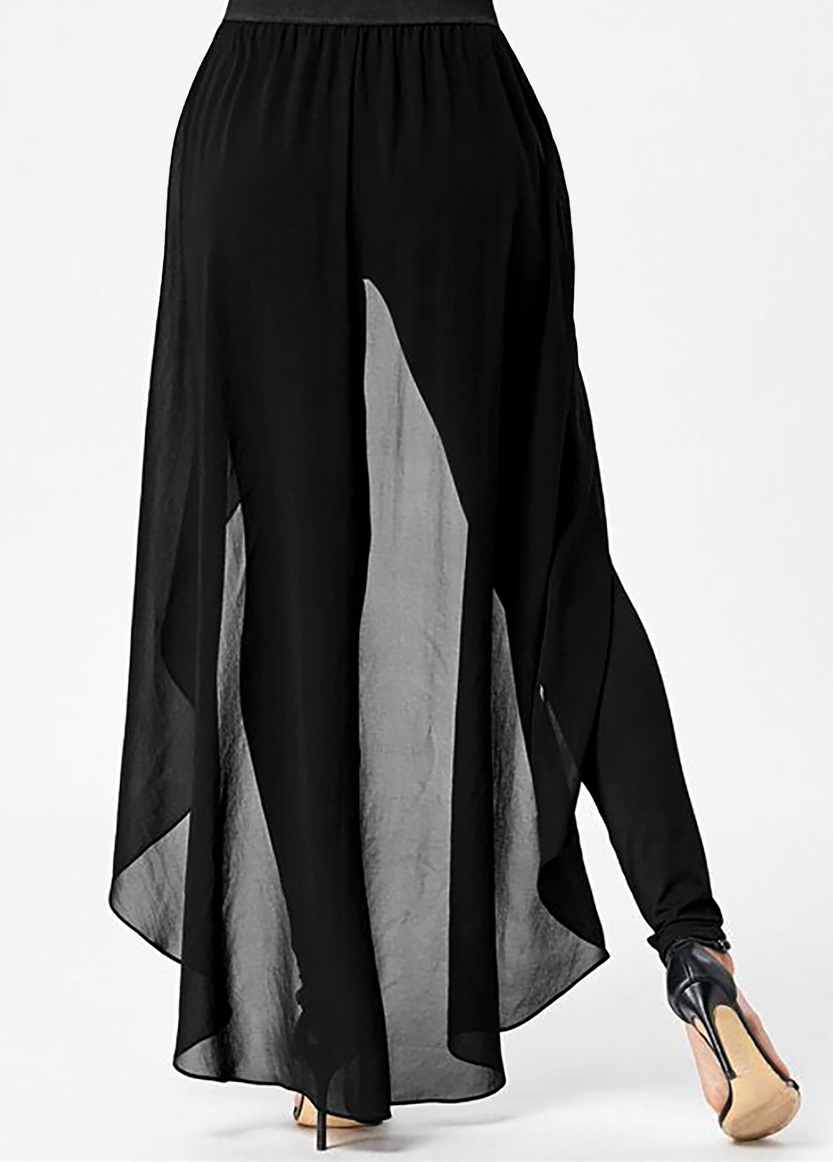 Cold Shoulder Cutout Short Sleeve Black Jumpsuit