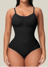 Spaghetti Strap Skinny Black Full Body Shaper