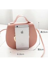 PU Dusty Pink Magnetic Shoulder Bag