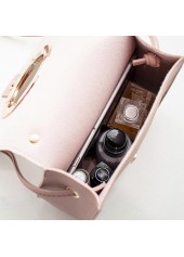 PU Dusty Pink Magnetic Shoulder Bag