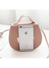 PU Dusty Pink Magnetic Shoulder Bag