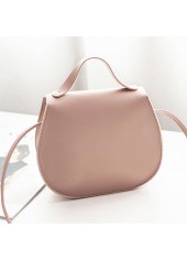 PU Dusty Pink Magnetic Shoulder Bag