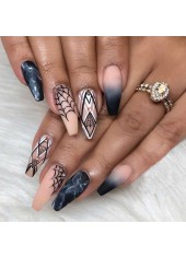 Halloween Print Pink PVC Nail Wraps