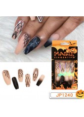 Halloween Print Pink PVC Nail Wraps