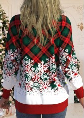 Santa Claus Print Multi Color Round Neck Cardigan