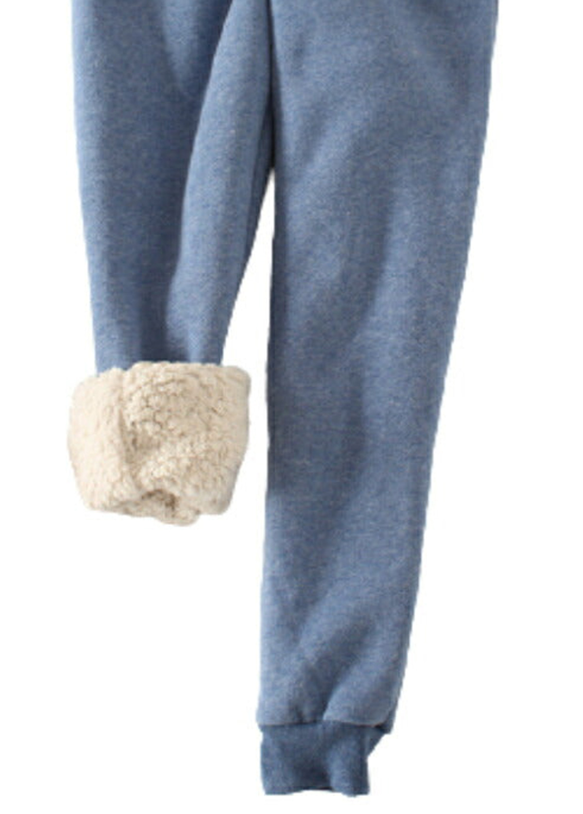 Jogger Plush Dusty Blue Drawastring High Waisted Pants