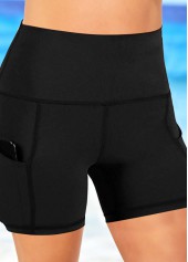 Striped Wide Strap Black Tankini Top-No Bottom