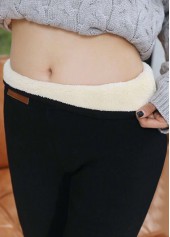 High Waisted Ankle Length Black Leggings
