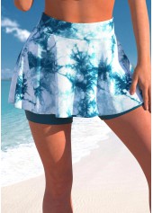 Tie Dye Print Cut Out Bikini Set