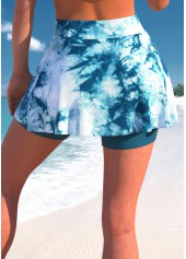 Tie Dye Print Cut Out Bikini Set