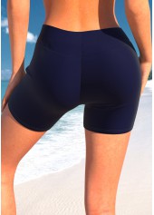 Tribal Print Criss Cross Navy Tankini Set