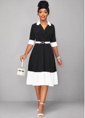 Floral Design Black Pearl Turban Hat