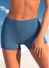 Navy Tribal Print Double Straps Tankini Set