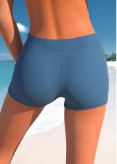 Navy Tribal Print Double Straps Tankini Set