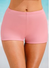 Mid Waisted Light Pink Swimwear Shorts