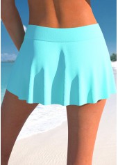 Cyan Plus Size Layered Tankini Set