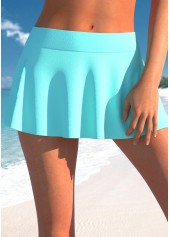 Cyan Plus Size Layered Tankini Set