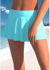 Cyan Plus Size Layered Tankini Set