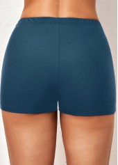 Wide Strap Leopard Peacock Blue Tankini Top-No Bottom