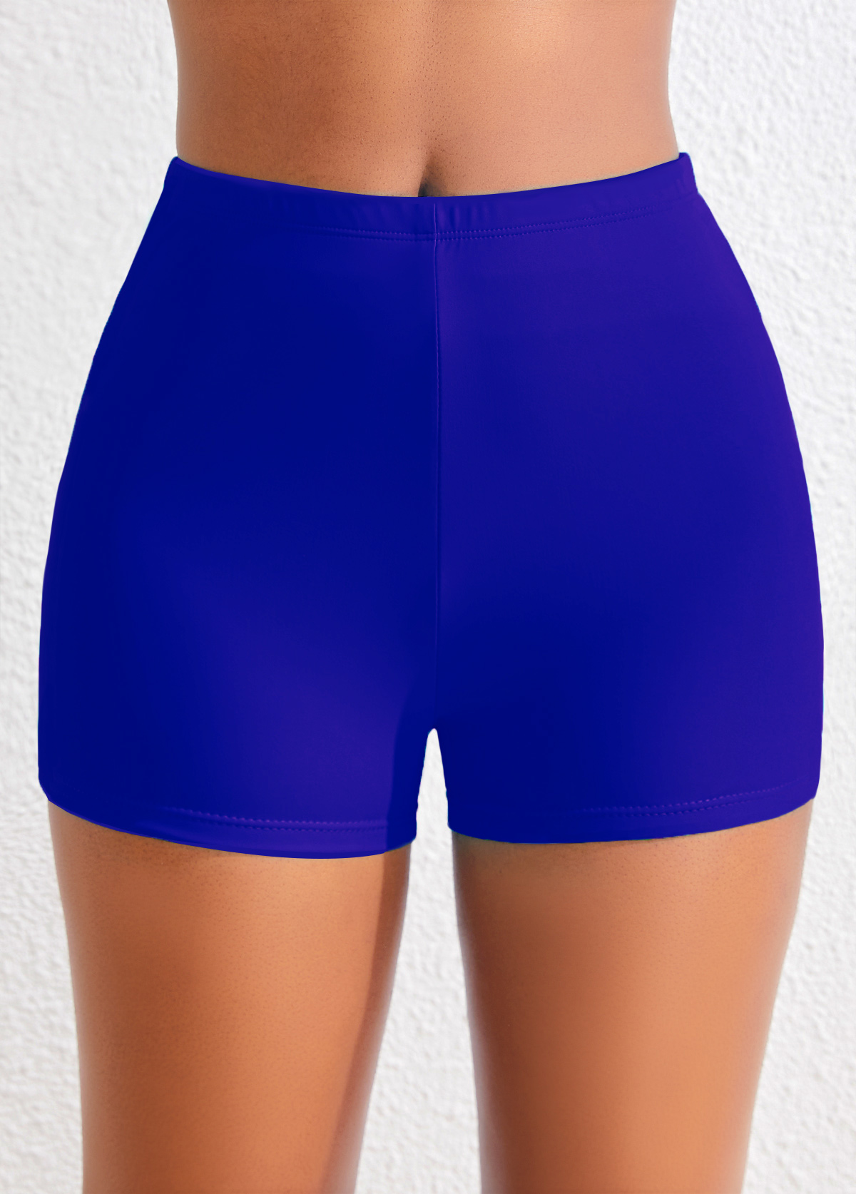 Mid Waisted Blue Swimwear Shorts
