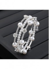 Silvery White Bracelets & Bangles