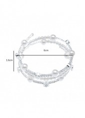 Silvery White Bracelets & Bangles