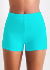 Wide Strap Striped Cyan Tankini Top-No Bottom