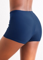 Mid Waisted Blue Swimwear Shorts